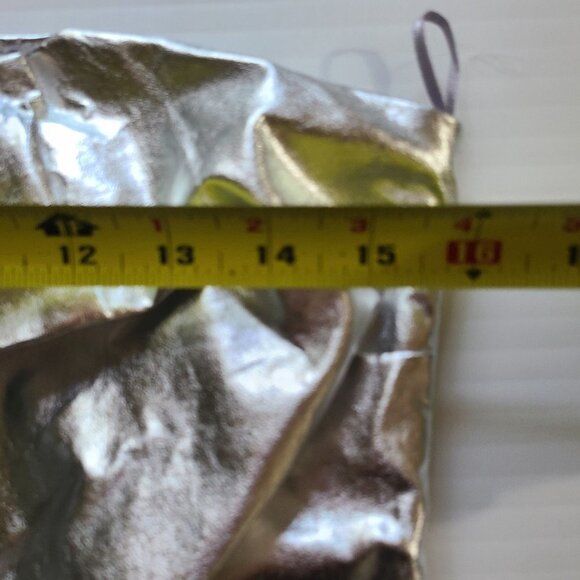 - ZARA METALLIC POPLIN TOP SILVER SIZE M | 4661/020 - Picture 9 of 10